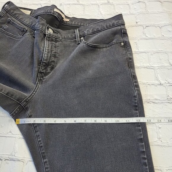 Levi’s premium denim dark gray/washed out black 311 shaping skinny jeans 18W - Picture 2 of 13